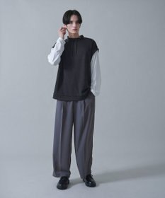 WEGO フェイクレイヤードモックネックベストT（LS）