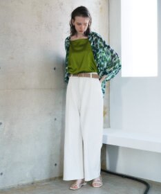 YECCA VECCA [2SET]キャミ付きシアージオメ柄シャツ