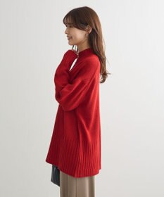 Green Parks 洗えるモックネックニットプルオーバー