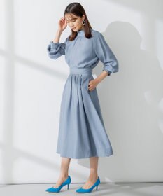 組曲 【セットアップ対応・ウエストゴム仕様】ニュアンスシフォン スカート