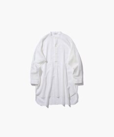 ATON COTTON SILK LAWN | オーバーサイズバンドカラーシャツ