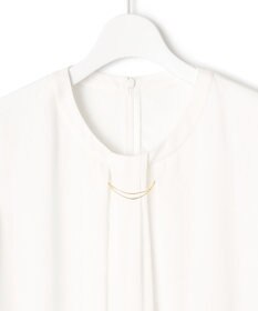 23区 S 【洗える】シルキーデシン タックディテール カットソー