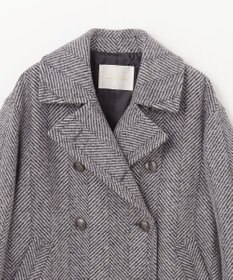 GRACE CONTINENTAL ヘリンボーンピーコート