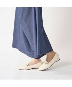 MODE ET JACOMO <noyau>スクエアトゥビット付きヒールローファー