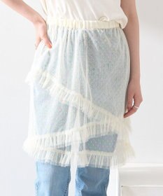 earth music&ecology ドットチュールスカート