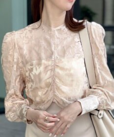 Green Parks AnriettMusee 花柄オパールシャーリングブラウス