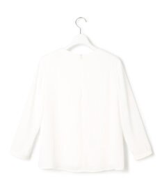 23区 S 【洗える】シルキーデシン タックディテール カットソー