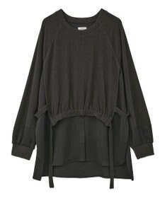 YECCA VECCA 素材MIXレイヤード起毛プルオーバー