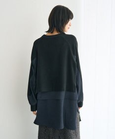 YECCA VECCA 素材MIXレイヤード起毛プルオーバー