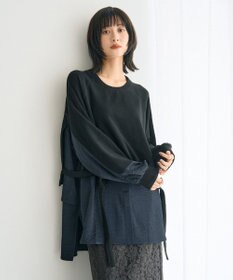 YECCA VECCA 素材MIXレイヤード起毛プルオーバー