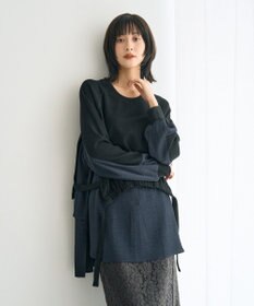 YECCA VECCA 素材MIXレイヤード起毛プルオーバー