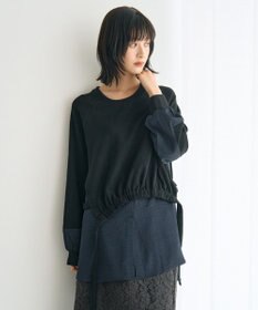 YECCA VECCA 素材MIXレイヤード起毛プルオーバー