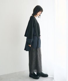 YECCA VECCA 素材MIXレイヤード起毛プルオーバー