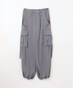 GRACE CONTINENTAL サテンカーゴパンツ