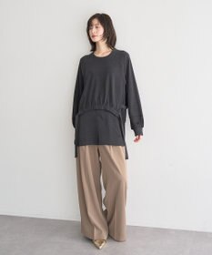 YECCA VECCA 素材MIXレイヤード起毛プルオーバー