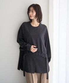 YECCA VECCA 素材MIXレイヤード起毛プルオーバー