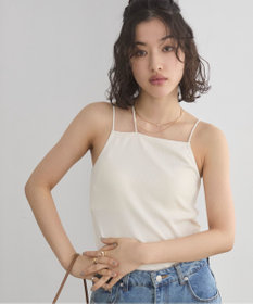 WEGO 【ANGIE VINTAGE/SMLサイズ展開】ストラップカップ付きベアキャミソール