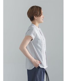Te chichi 【接触冷感/イージーケア】フロントレースフレンチスリーブブラウス