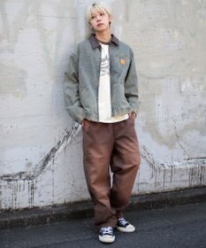 WEGO 【ウエストゴム/MLサイズ展開】ージーダブルニーパンツ