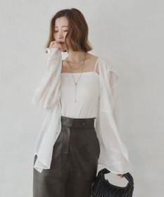 WEGO 【カップ付き】接触冷感なちゅ盛れ2WAYカップインキャミ