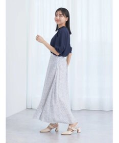 earth music&ecology ２ｗａｙスタンドフリル半袖ブラウス