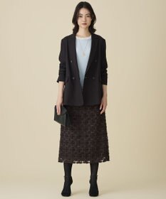 自由区 テープエンブロイダリー スカート