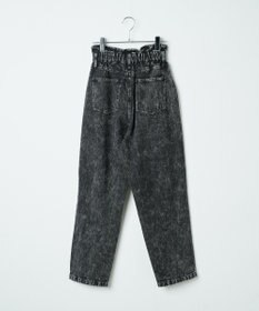 WEGO 【ウエストゴム】ウエストフリルデニムマムパンツ