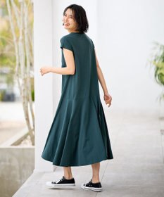 ANY 【洗濯機可】フレンチスリーブワンピース