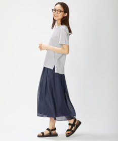 J.PRESS LADIES 【洗える】ブライトスパンボイルAタック スカート