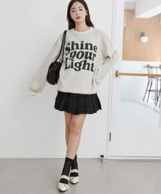 WEGO グラフィックニットBIGプルオーバー