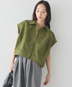 earth music&ecology コクーンフォルムシャツ