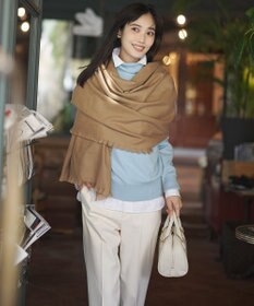 23区 L 【滝沢眞規子さん着用/Oggi掲載/洗える】ピュアカシミヤ タートルネック ニット