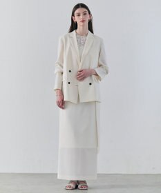 BEIGE， FLUORITE / 異素材コンビ レースブラウス