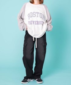 WEGO 【ウエストゴム】ドローコードウオッシュドカーゴデニム