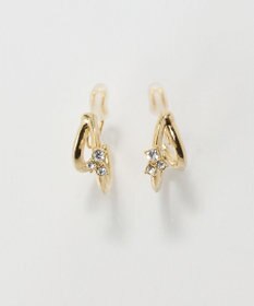 Phoebe 〈痛くないシリーズ/アレルギー対応〉シャイニーダブルフープライトフィットイヤリング　ゴールド