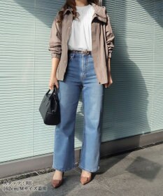 Tiaclasse 【安田美沙子さん/小倉優子さん着用】【洗える】ストレッチワイドデニム