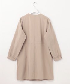 J.PRESS LADIES L 【洗える・撥水】マイクロタフタ ノーカラー ロング コート