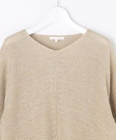 自由区 L リネンミドルゲージプルオーバー ニット