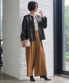 自由区 【洗える】TOROハイネック ブラウス