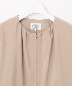 J.PRESS LADIES L 【洗える・撥水】マイクロタフタ ノーカラー ロング コート