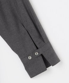 J.PRESS LADIES L Pe キュプラ Light ツイル ピーチ ウール ライク シャツ ワンピース