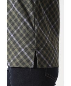 DAKS チェックプリント七分袖Tシャツ