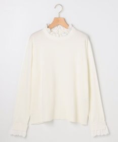組曲 【WEB限定】レースフリルスタンド ニット