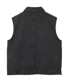 WEGO 【ユニセックス着用ITEM/MLサイズ展開】ワーカーズデニムベスト