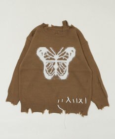 WEGO バタフライダメージニット