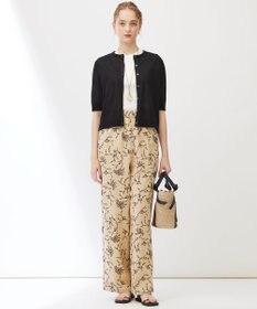 23区 【Indian Factory】フラワーエンブロイダリー ワイドパンツ