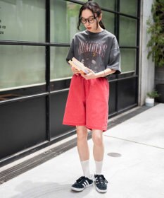 WEGO 【ユニセックス着用ITEM/ウエストゴム】リラックスイージーショーツ