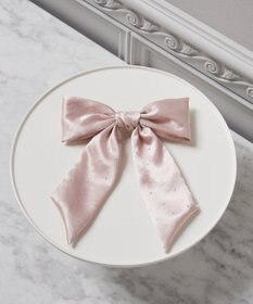 Maison de FLEUR ランダムビジューリボンバレッタ