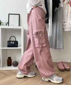 WEGO サイドリボンカーゴパンツ