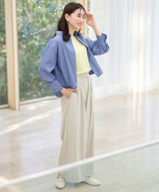 ANY 【洗濯機可】ストライプドロストシャツ